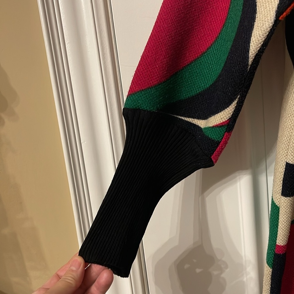 Colorful Abstract Sweater Dress - Picture 4 of 5
